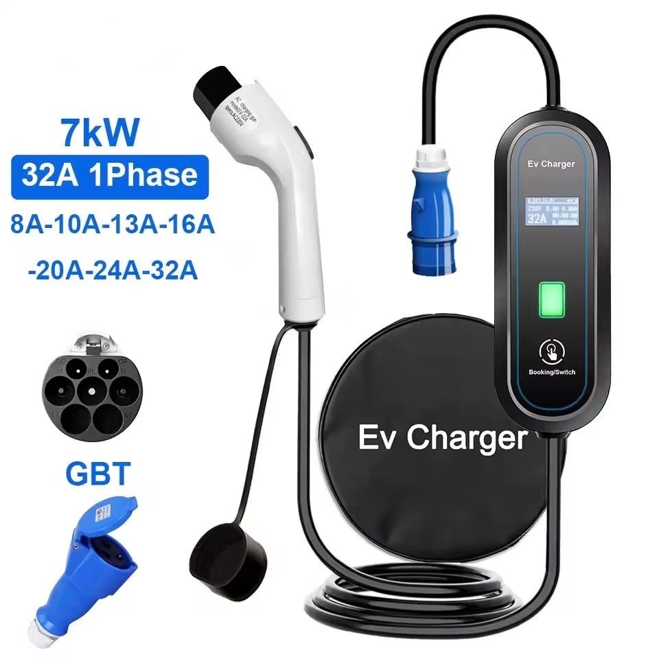 Przenośna ładowarka GBT do poj – Portable Ev Charger 32A Type 2 Cee Plug recenzja i cena